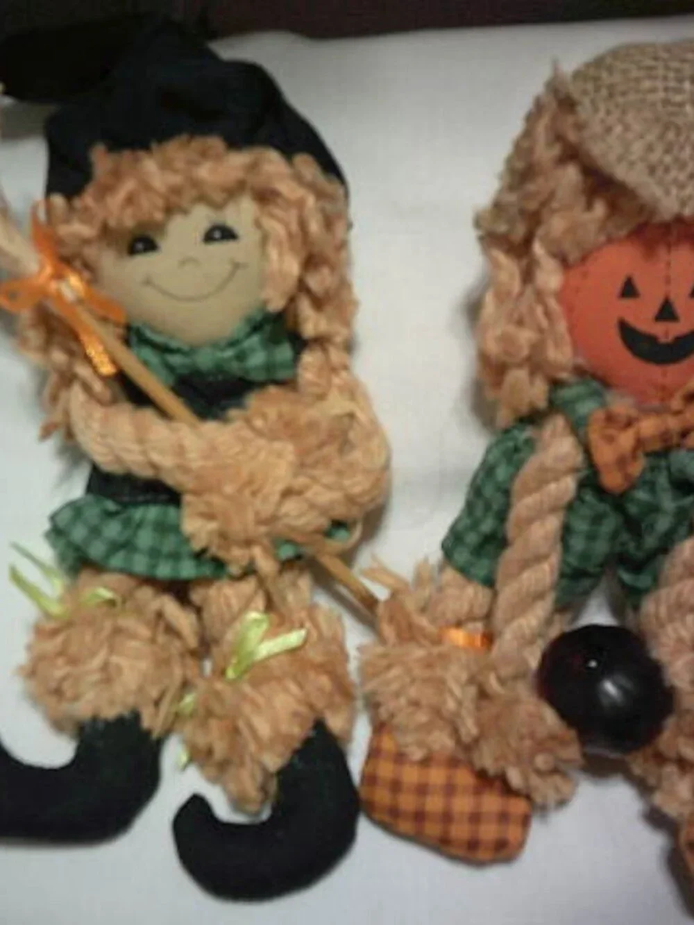 2 RARE VTG RAGGEDY ANN & ANDY HALLOWEEN CLOTH 8